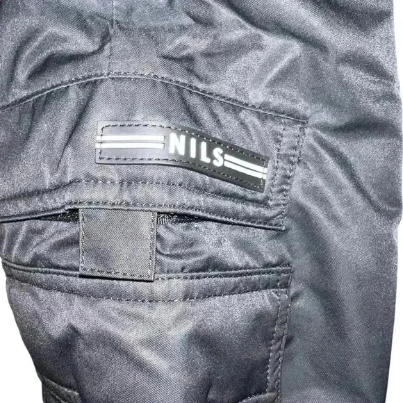 NILS snow ski snowboard black Thermal fully insulated pants size 8 - Picture 8 of 13